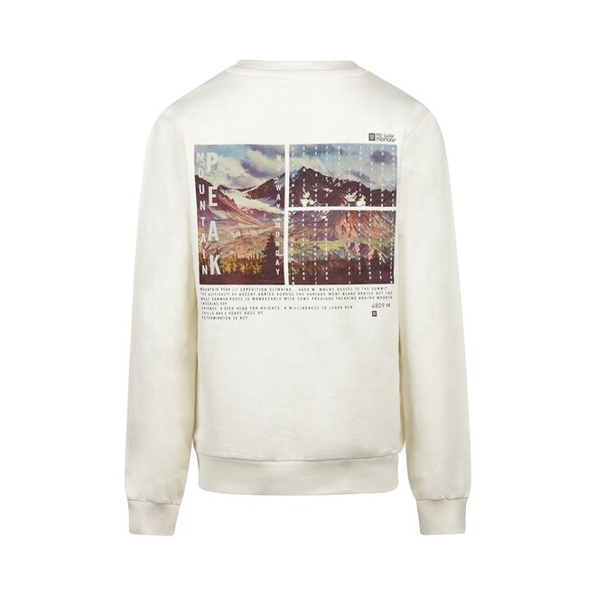 No Way Monday boys' jumper off white 100% cotton