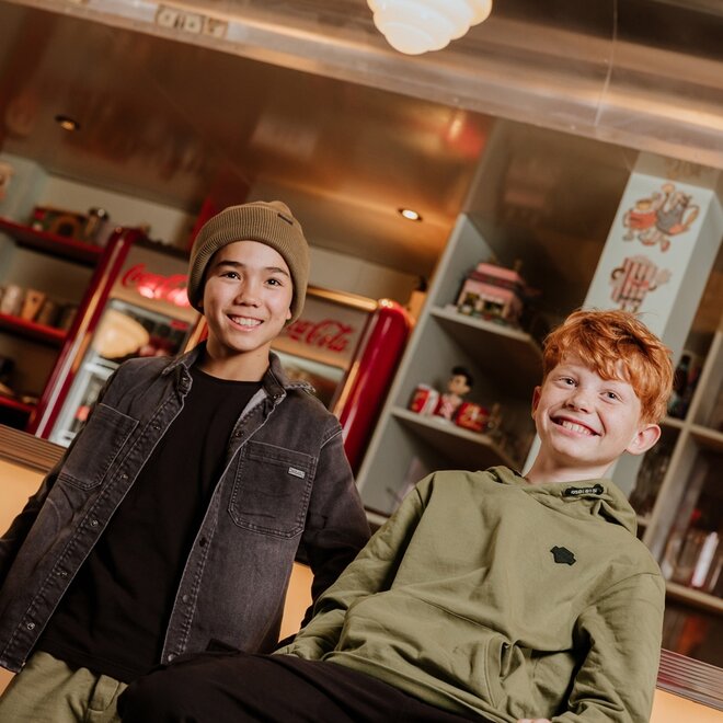 No Way Monday boys' hoodie army green hoodie