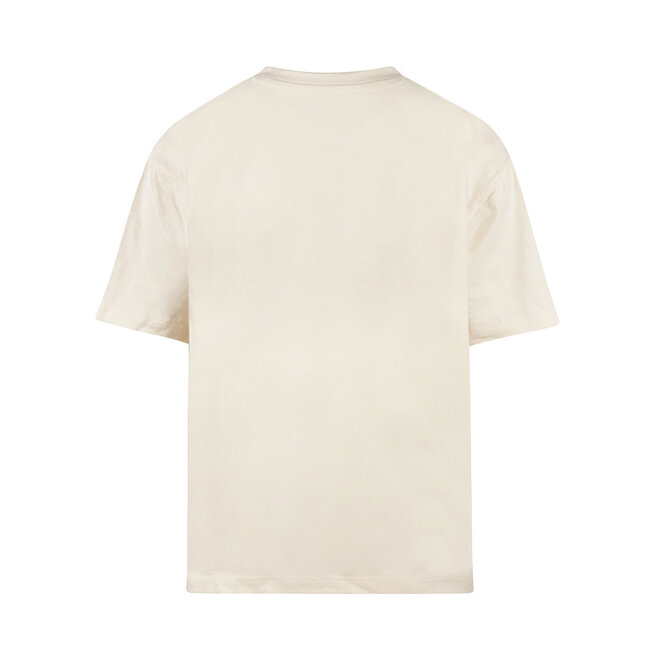 No Way Monday Mädchen T-Shirt, cremefarben, Häkeloptik