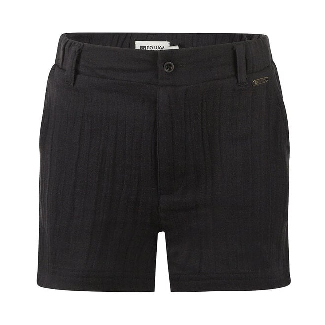 No Way Monday girls' shorts black 100% cotton