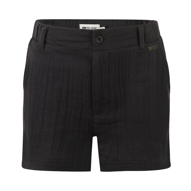 No Way Monday girls' shorts black 100% cotton
