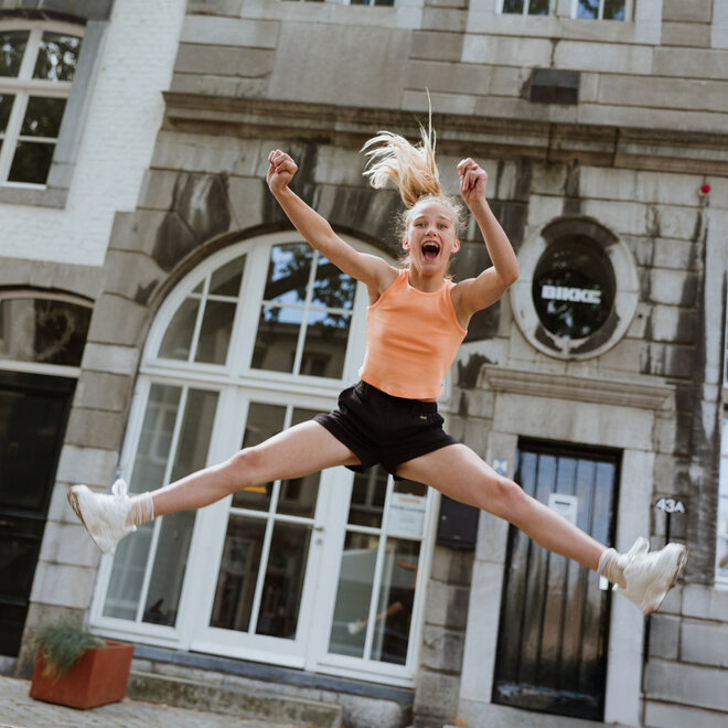 No Way Monday girls' shorts black 100% cotton