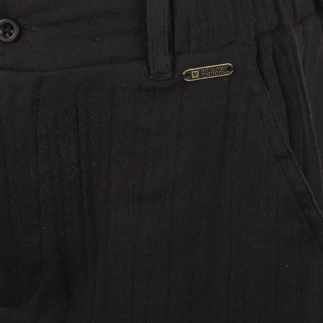 No Way Monday meisjes shorts zwart 100% katoen