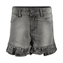 No Way Monday meisjes jeans shorts grijs ruffles