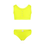 No Way Monday meisjes bikini geel knoopjes