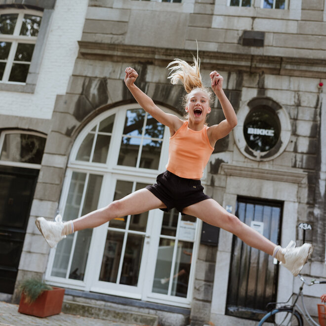 No Way Monday girls' sleeveless top soft orange