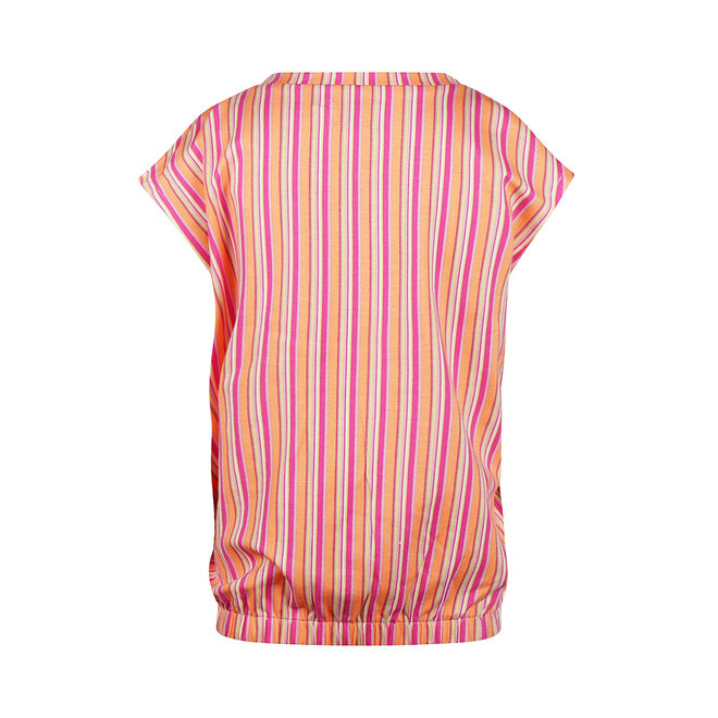 No Way Monday girls' loose fit top in soft orange fuchsia