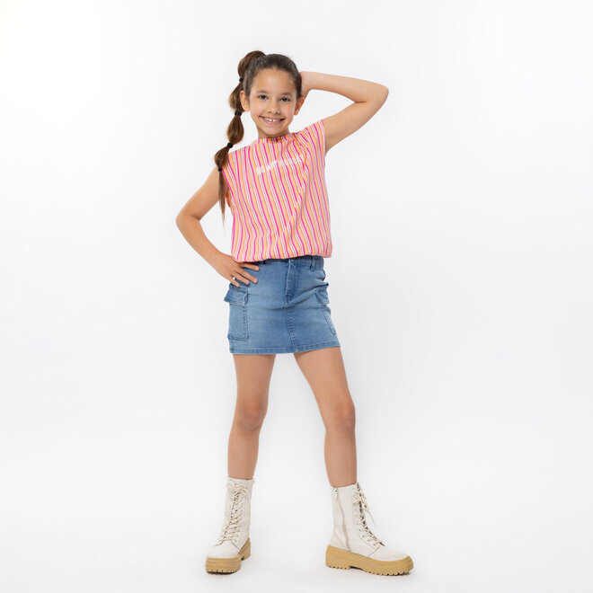 No Way Monday girls' jeans skirt blue cargo