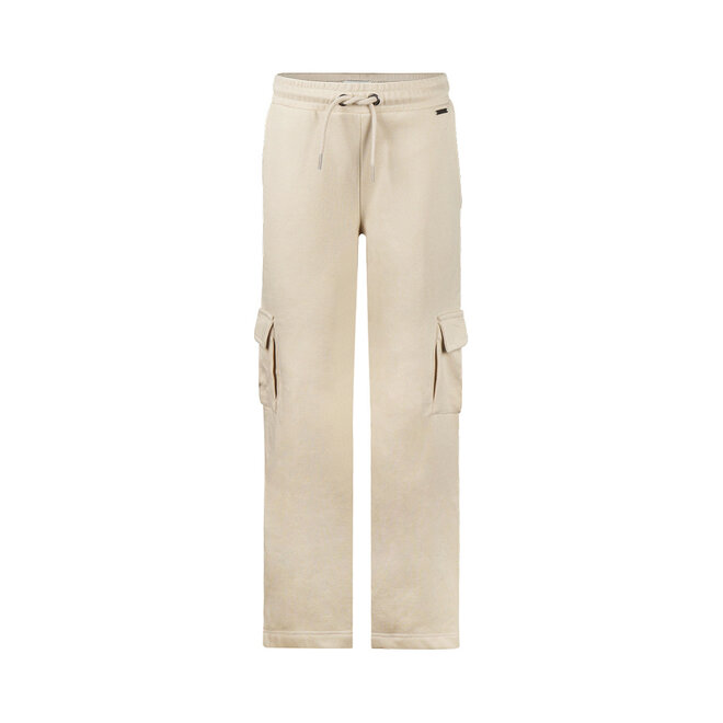 No Way Monday Mädchen-Jogginghose mit weitem Bein, beige, Cargo