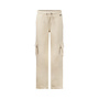No Way Monday Mädchen-Jogginghose mit weitem Bein, beige, Cargo