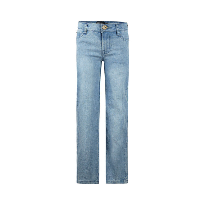 No Way Monday Mädchen-Jeans mit weitem Bein, blau