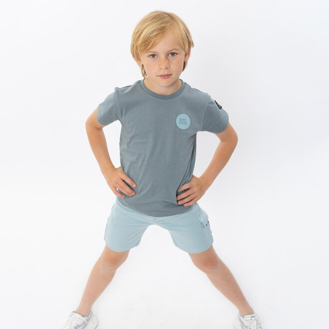 No Way Monday jongens T-shirt loose fit blauw summer