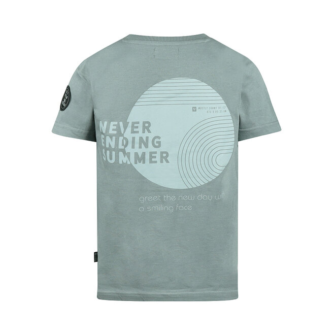 No Way Monday jongens T-shirt loose fit blauw summer