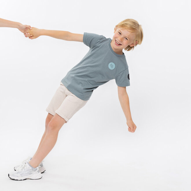 No Way Monday Jungen T-Shirt, locker geschnitten, blau, Sommer