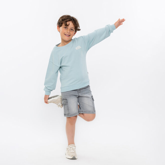 No Way Monday boys' jeans shorts grey cargo