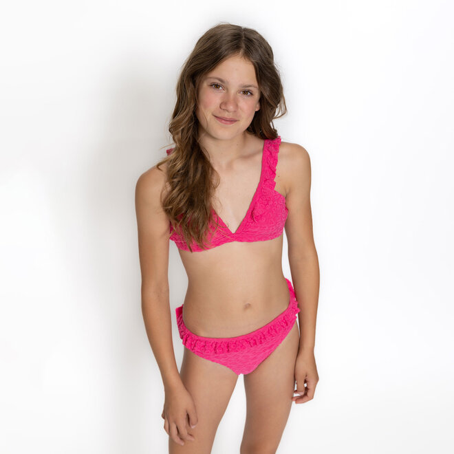 No Way Monday meisjes bikini fuchsia panterprint