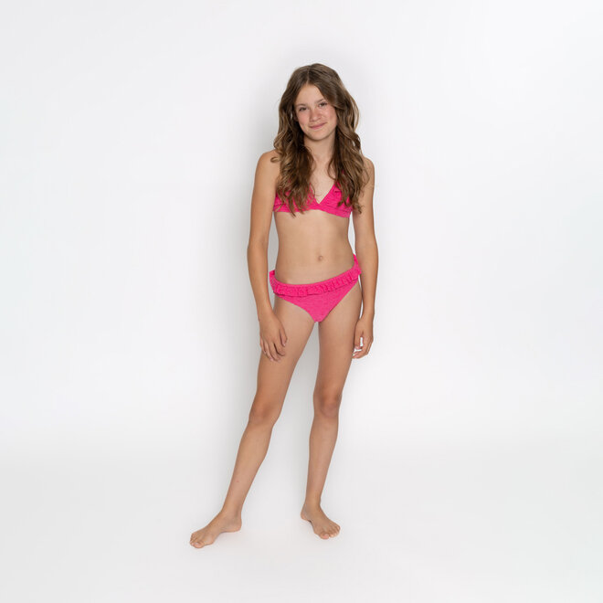 No Way Monday meisjes bikini fuchsia panterprint