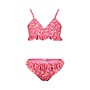 No Way Monday Mädchen-Bikini in Fuchsia mit Blümchen