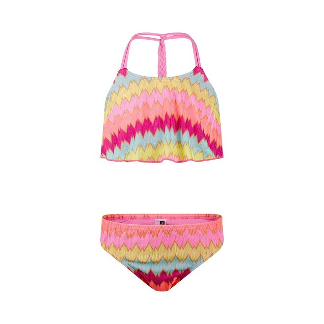 No Way Monday girls' multi-colour zigzag