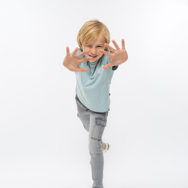 No Way Monday jongens T-shirt loose fit blauw Miami