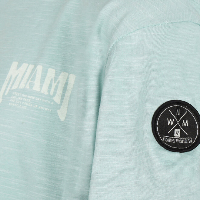 No Way Monday Jungen T-Shirt, blau, Miami