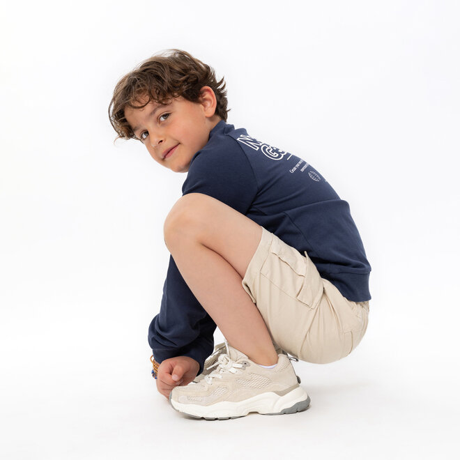 No Way Monday boys' shorts grey-brown cargo