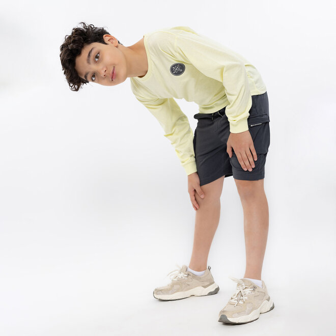 No Way Monday Jungen Langarmshirt gelb Hawaii