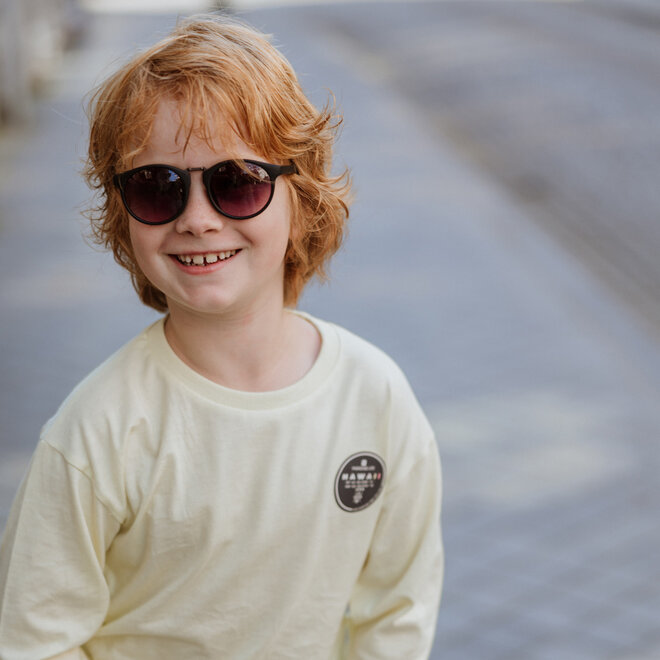 No Way Monday boys' long-sleeved shirt, yellow Hawaii