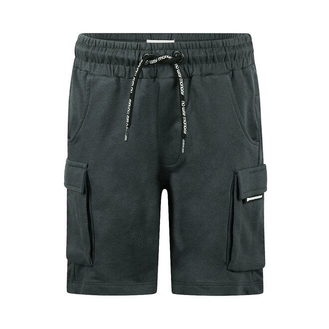 No Way Monday jongens jogging shorts antraciet cargo