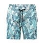 No Way Monday boys' swim shorts navy aqua blue mid length