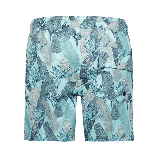 No Way Monday Jungen Badeshorts marineblau aquablau mittellang