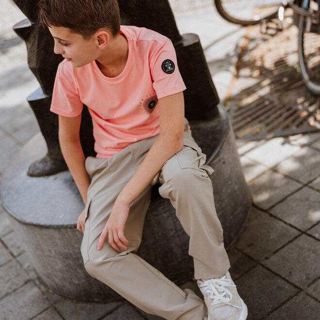 No Way Monday jongens joggingbroek bruin cargo