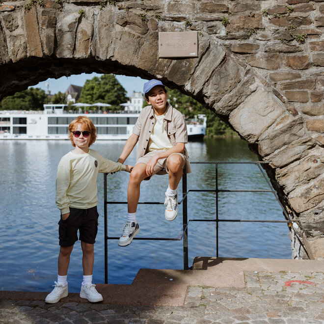 No Way Monday boys' blouse sand color