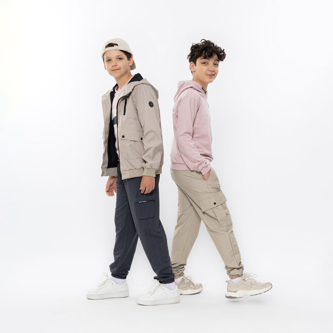 No Way Monday boys' summer jacket brown water-repellent hood