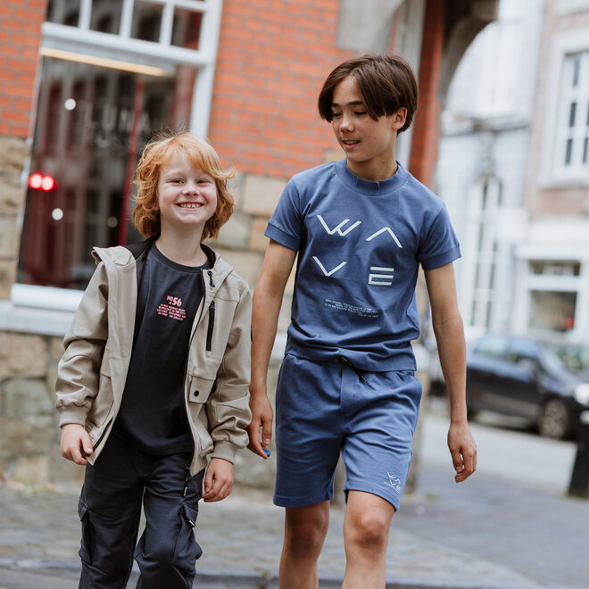 No Way Monday Jungen Sommerjacke braun wasserabweisend Kapuze