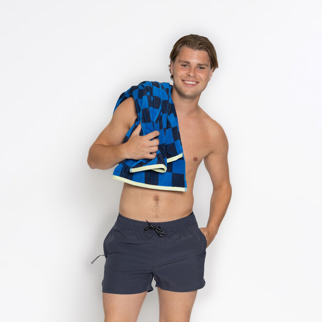 No Way Monday Herren-Badeshorts dunkelblau kurze Länge