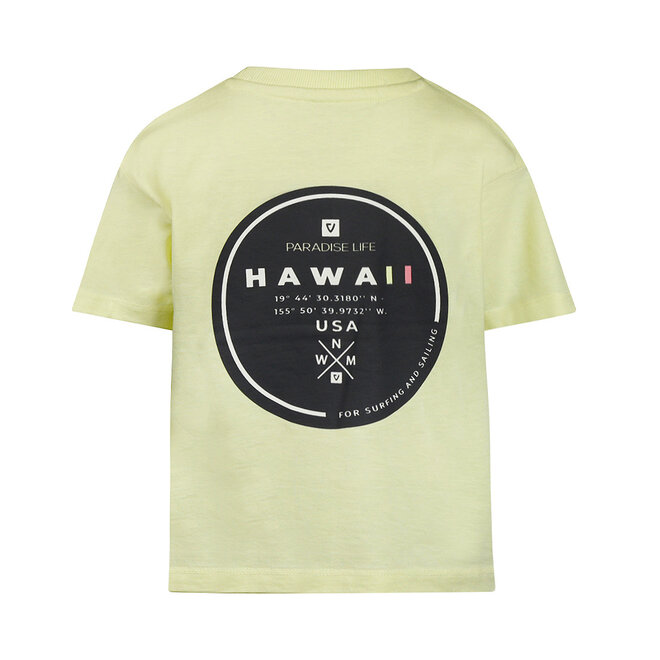 No Way Monday jongens T-shirt loose fit geel Hawaii