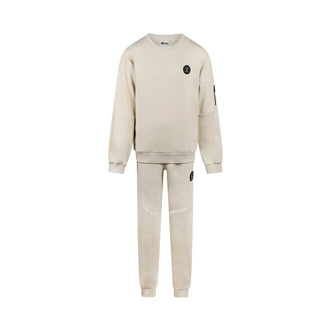 No Way Monday jongens co-ord set lichtgrijs sweater broek