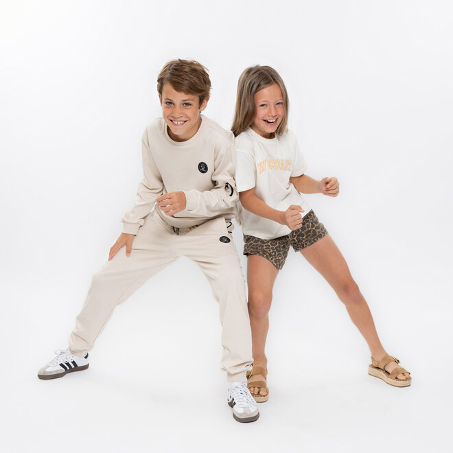 No Way Monday Jungen-Set hellgrau Sweatshirt Hose