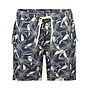 No Way Monday boys' swim shorts, dark blue white, long length