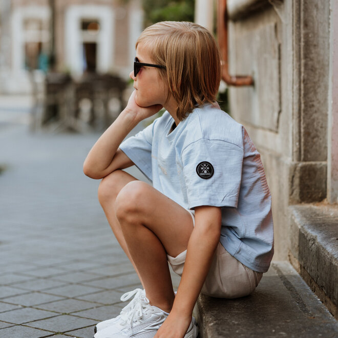 No Way Monday boys' T-shirt, loose fit, light blue Malibu