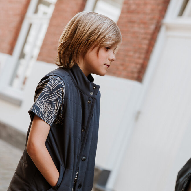 No Way Monday boys' body warmer/waistcoat anthracite