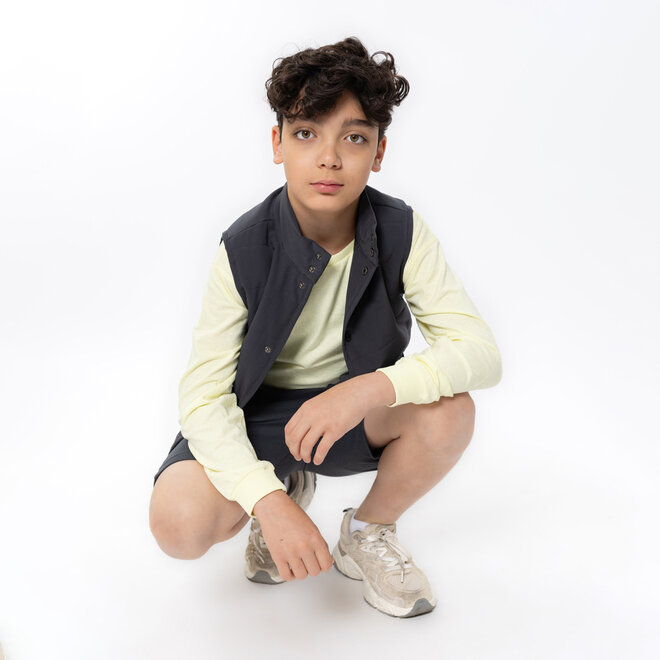 No Way Monday boys' body warmer/waistcoat anthracite