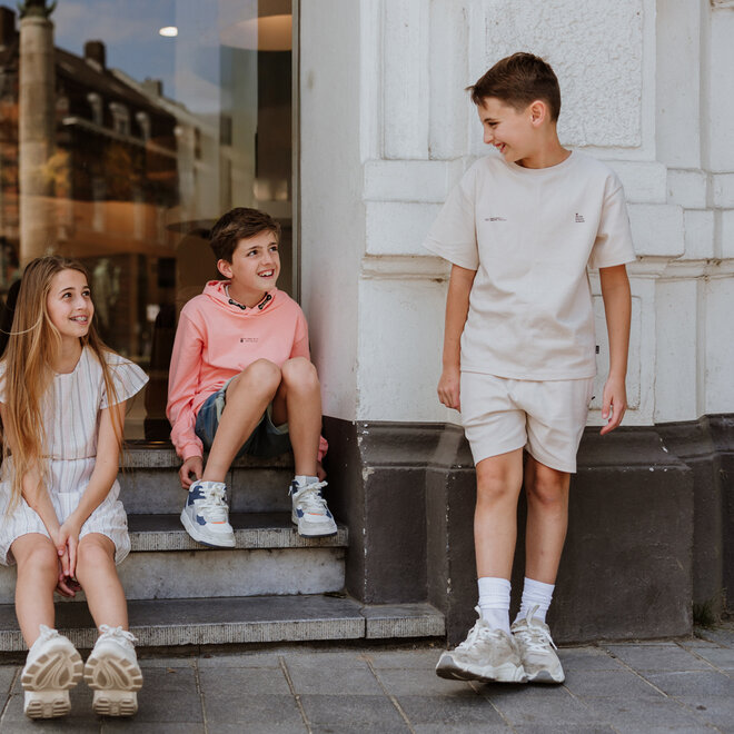 No Way Monday Jungen-Set hellgrau T-Shirt Hose