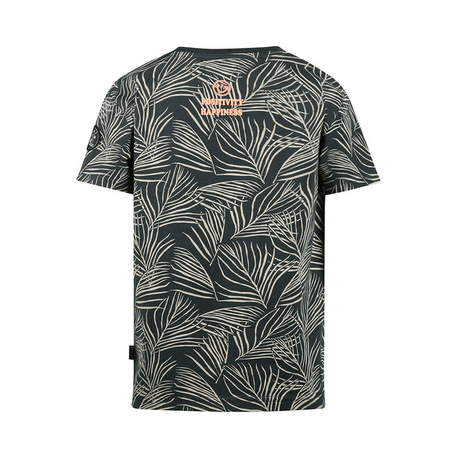 No Way Monday boys' T-shirt anthracite coral