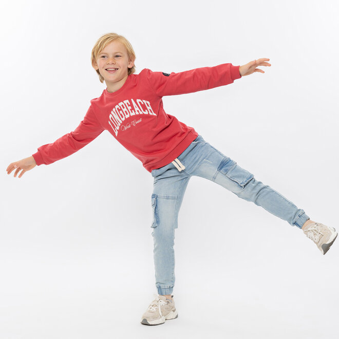 No Way Monday Jungen Jeans Jogginghose hellblau Cargo