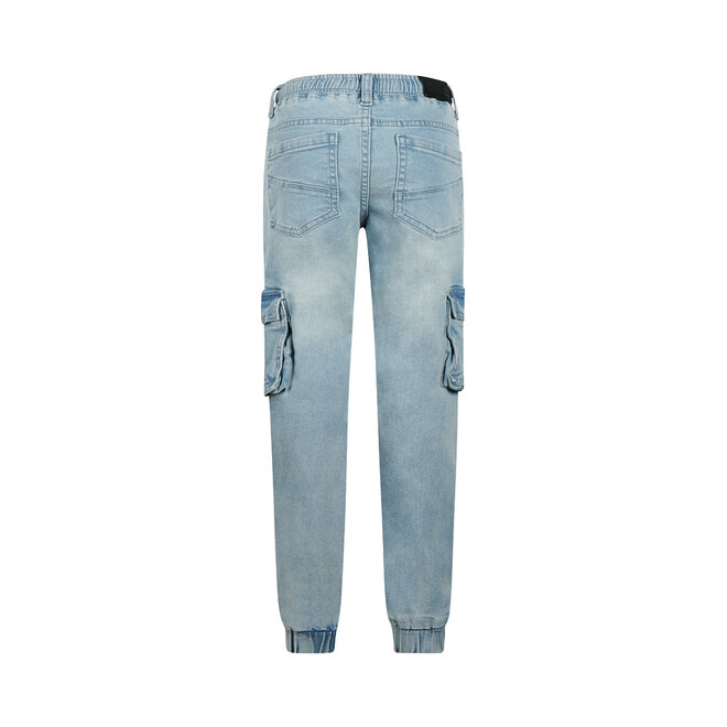 No Way Monday boys' jeans joggers light blue cargo