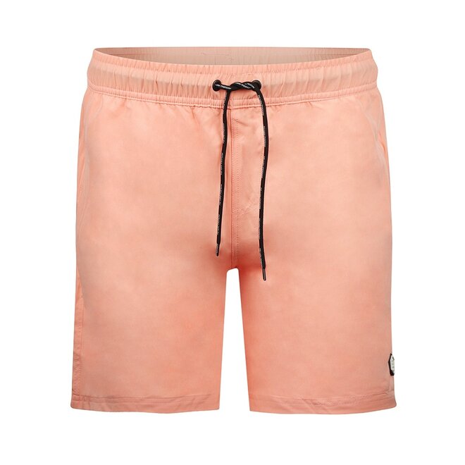 No Way Monday heren zwemshort koraal mid length
