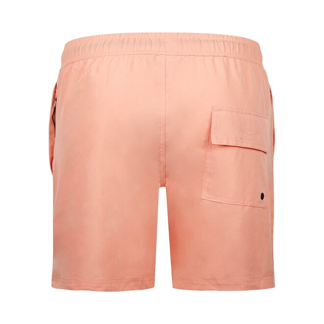 No Way Monday heren zwemshort koraal mid length