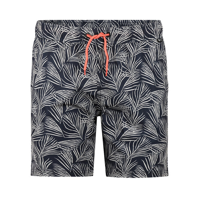 No Way Monday men's dark blue white mid length